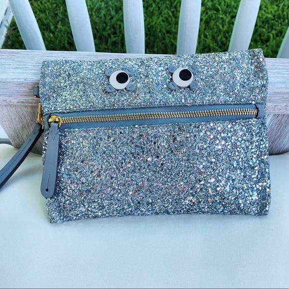 Anya Hindmarch Glitter Circulus Eyes Clutch EUC - Picture 12 of 16